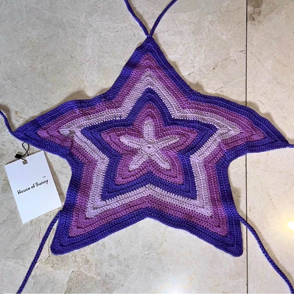 HOUSE OF SUNNY crochet star top